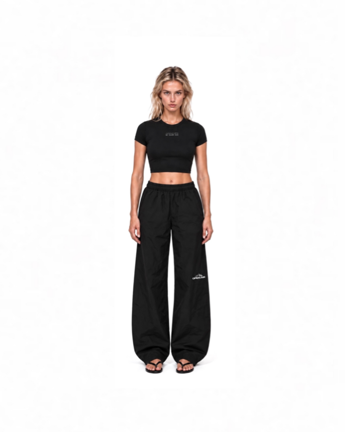 WOMENS OFF-DUTY SPANDEX TEE [CROPPED]