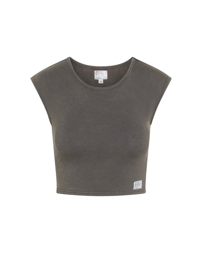 WOMENS WASHED STOCKPILE TEE [FORM-FITTING]