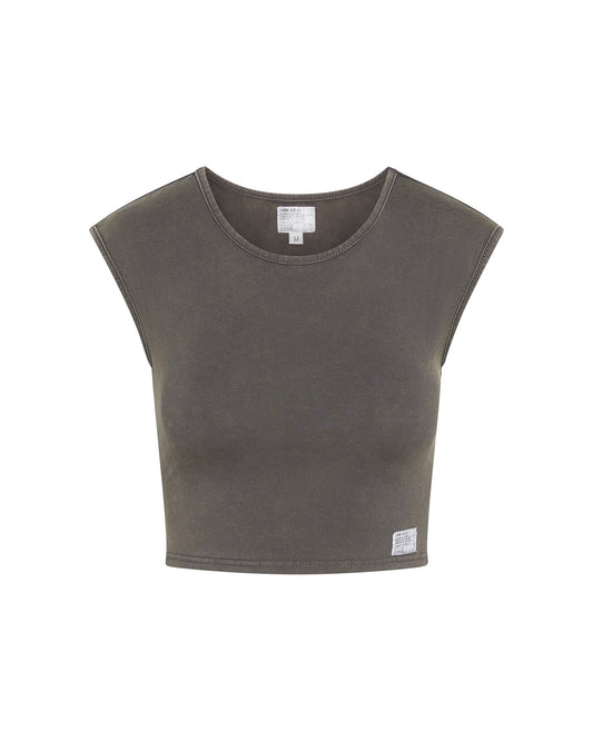 WOMENS WASHED STOCKPILE TEE [FORM-FITTING]