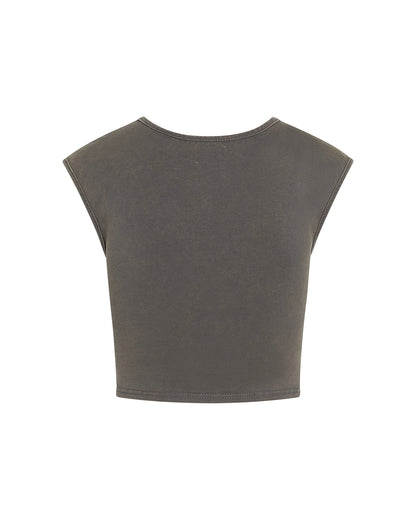 WOMENS WASHED STOCKPILE TEE [FORM-FITTING]