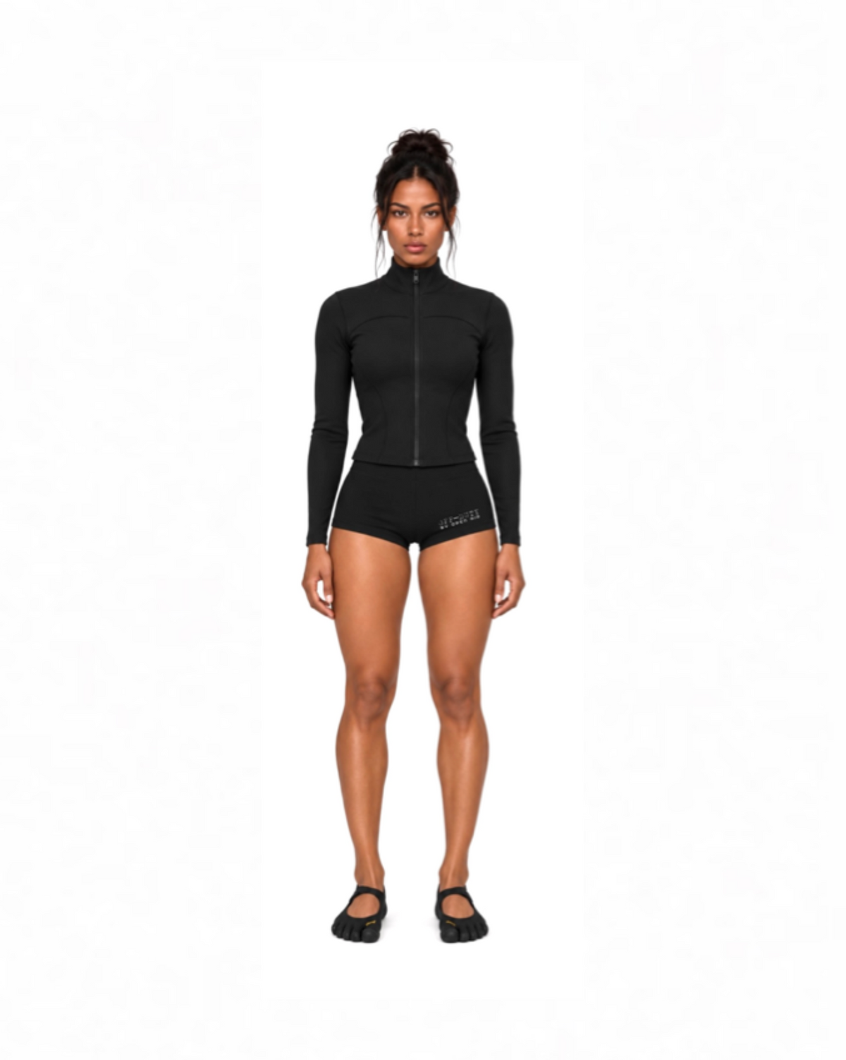 WOMENS OFF-DUTY RIBBED ZIP [FORM-FITTING]