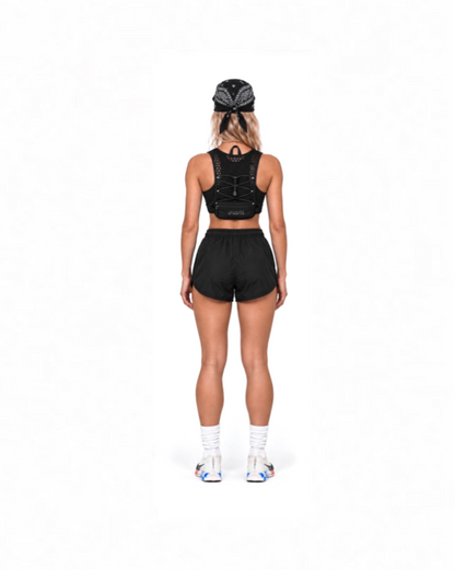 WOMENS OFF-DUTY RUNNING SHORTS [MID THIGH ]