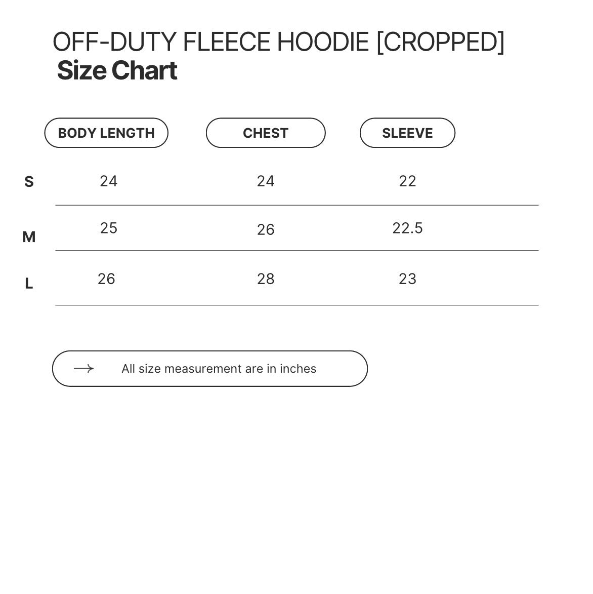 OFF-DUTY FLEECE HOODIE [CROPPED]