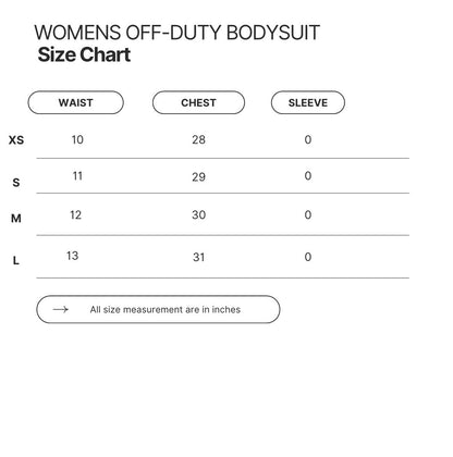 WOMENS OFF-DUTY BODYSUIT [FORM-FITTING]