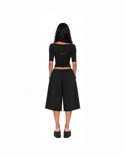 WOMENS OFF-DUTY 3/4 SLEEVE BOATNECK [FORM-FITTING]