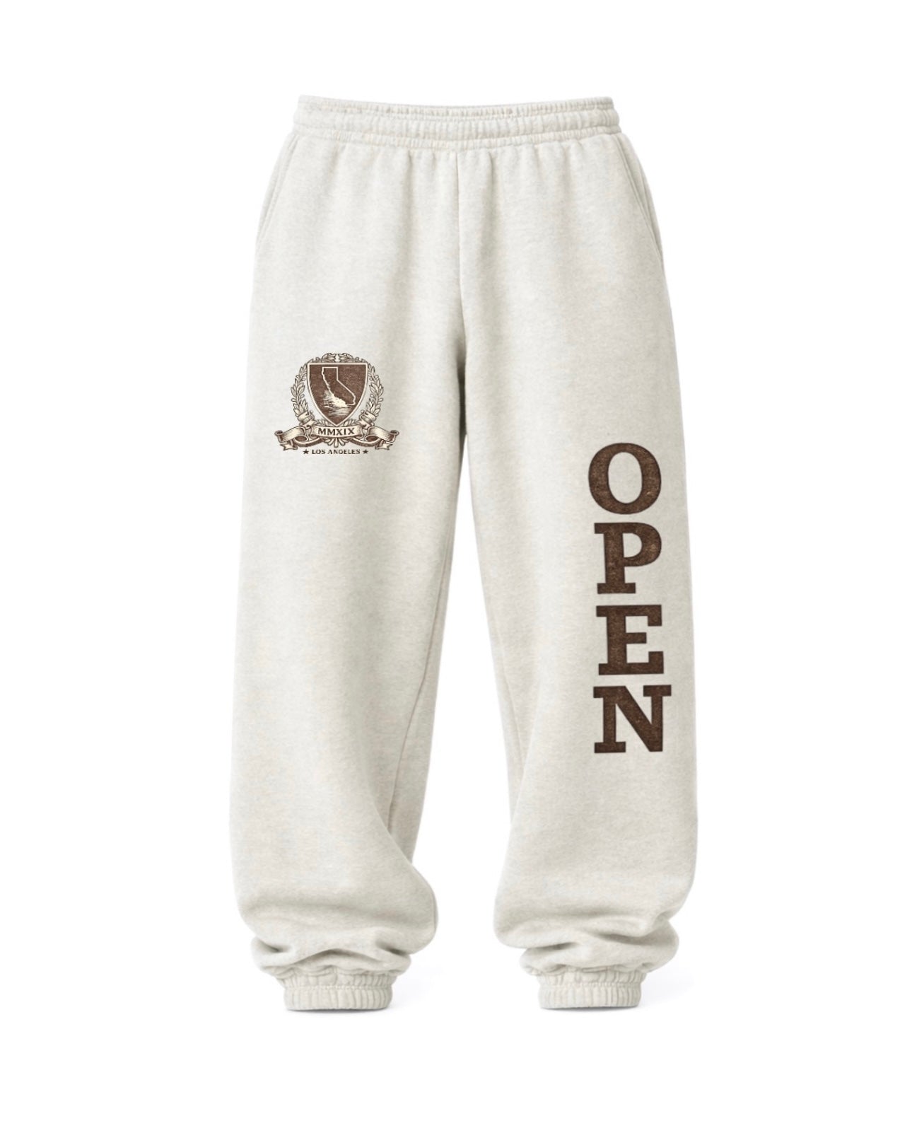 COLLEGIATE SCRUNCH SWEATPANT [WIDE-LEG]
