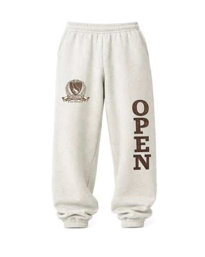 COLLEGIATE SCRUNCH SWEATPANT [WIDE-LEG]