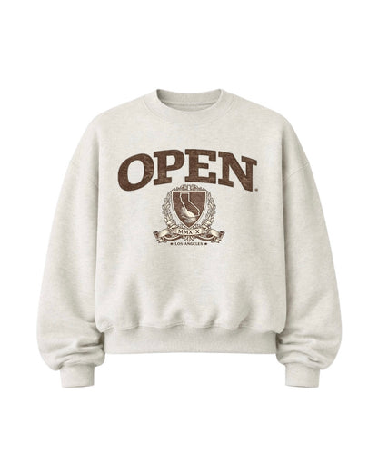 COLLEGIATE CREWNECK [BOXY]