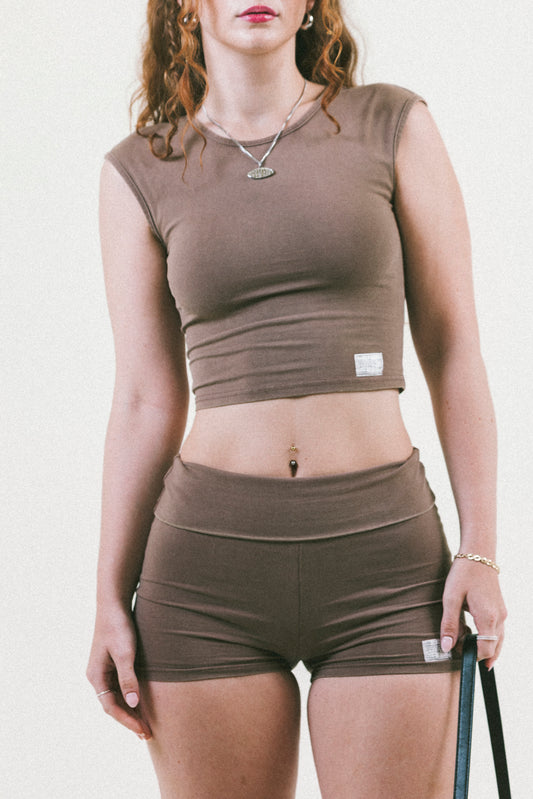 WOMENS WASHED STOCKPILE TEE [FORM-FITTING]