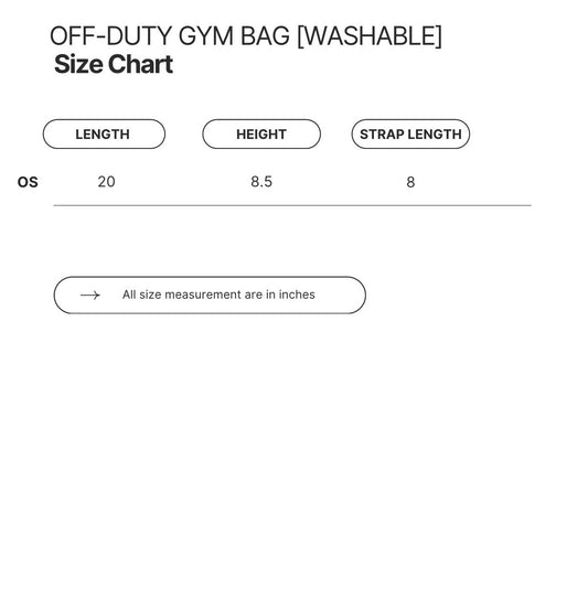 OFF-DUTY RUNNING BAG [WASHABLE]