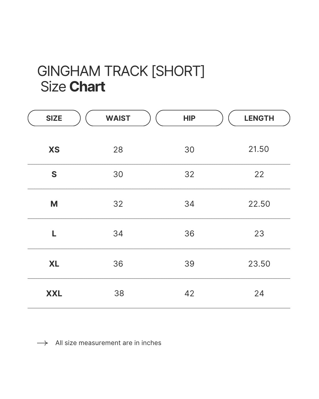 GINGHAM TRACK SHORT [MID-THIGH]