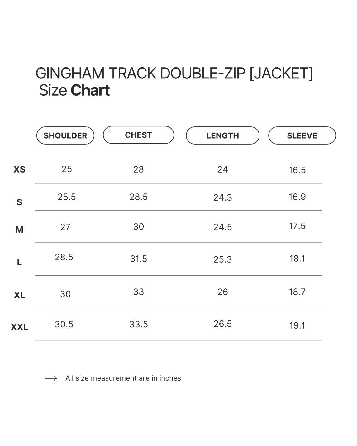 GINGHAM TRACK DOUBLE-ZIP [CINCHED]