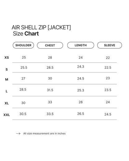 AIR SHELL ZIP [CINCHED]