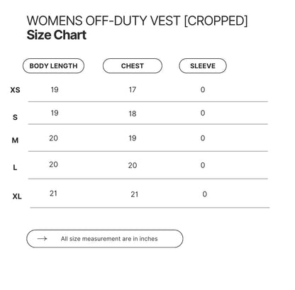WOMENS OFF-DUTY VEST [CROPPED]