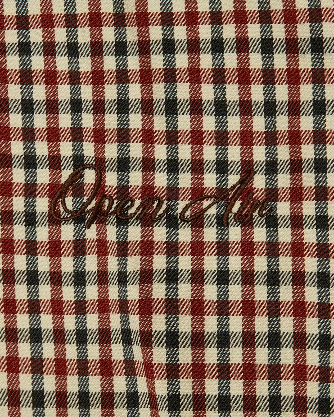 GINGHAM TRACK DOUBLE-ZIP [CINCHED]