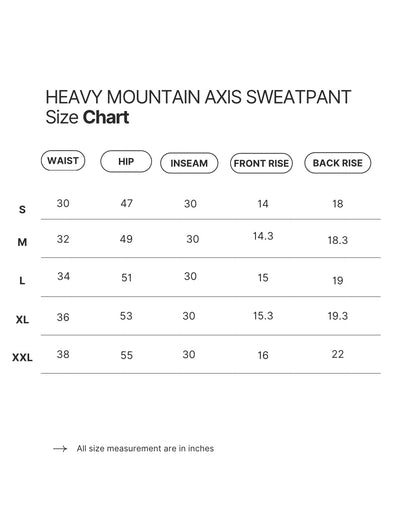 HEAVY MOUNTAIN SWEATPANT [WIDE LEG]