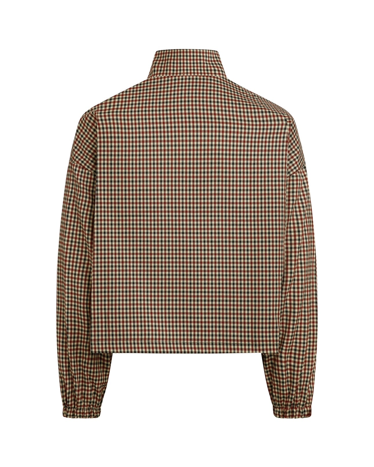 GINGHAM TRACK DOUBLE-ZIP [CINCHED]