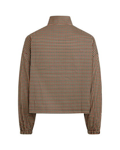 GINGHAM TRACK DOUBLE-ZIP [CINCHED]