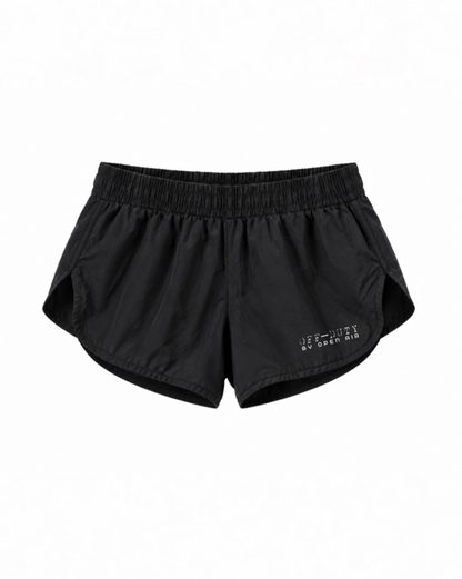 WOMENS OFF-DUTY RUNNING SHORTS [MID THIGH ]