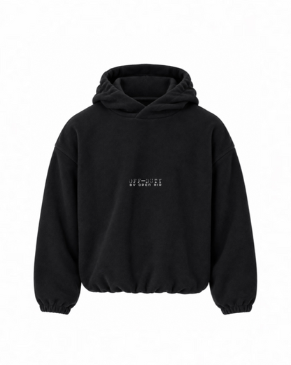 OFF-DUTY FLEECE HOODIE [CROPPED]