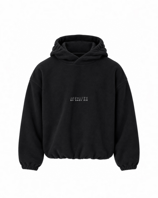 OFF-DUTY FLEECE HOODIE [CROPPED]