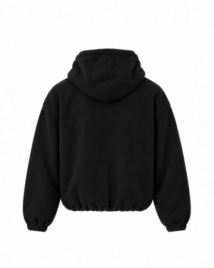 OFF-DUTY FLEECE HOODIE [CROPPED]