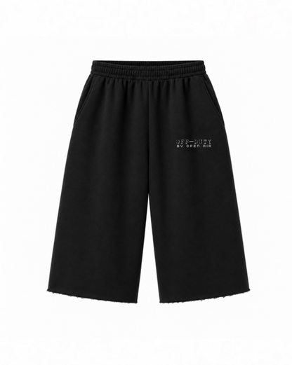 OFF-DUTY 3/4 SWEATSHORT [WIDE-LEG]