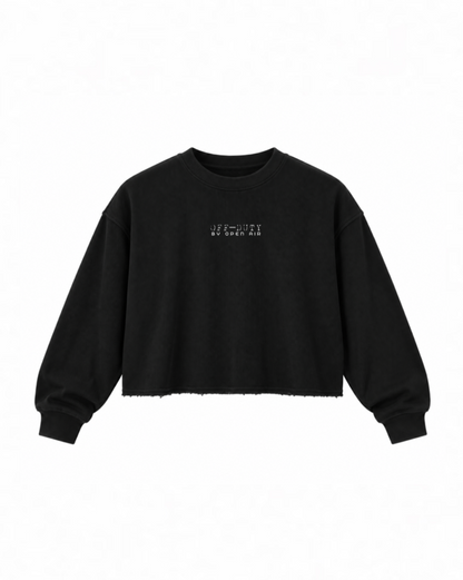 OFF-DUTY WAFFLE TEE [CROPPED]