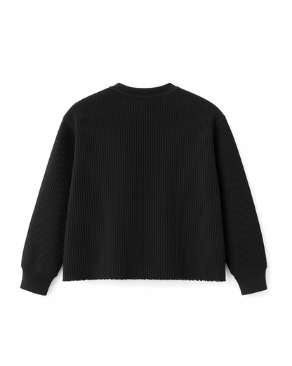 OFF-DUTY WAFFLE TEE [CROPPED]