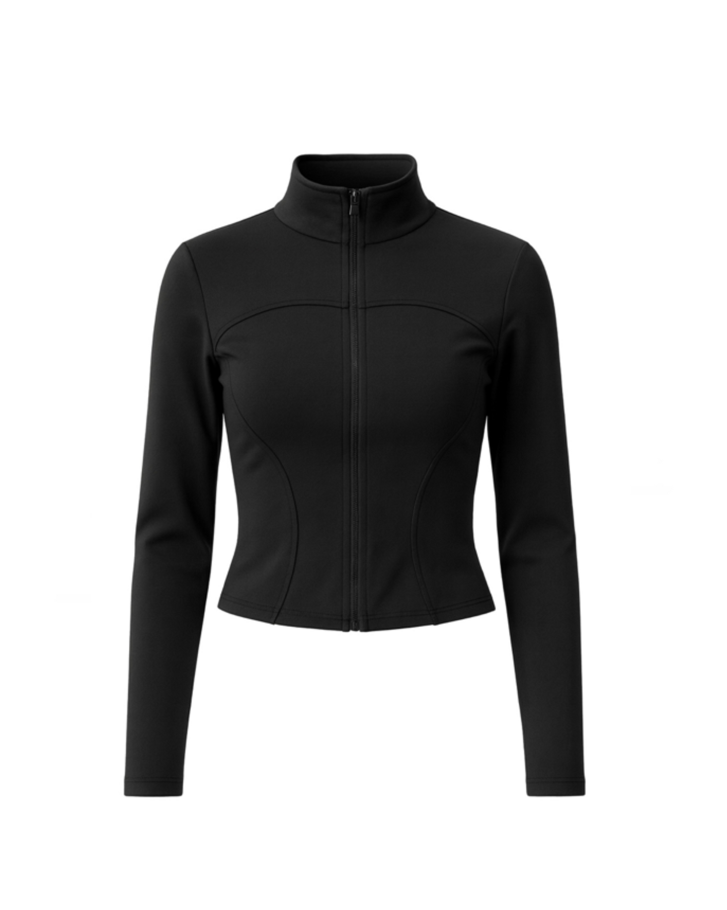 OFF-DUTY RIBBED ZIP [FORM-FITTING]