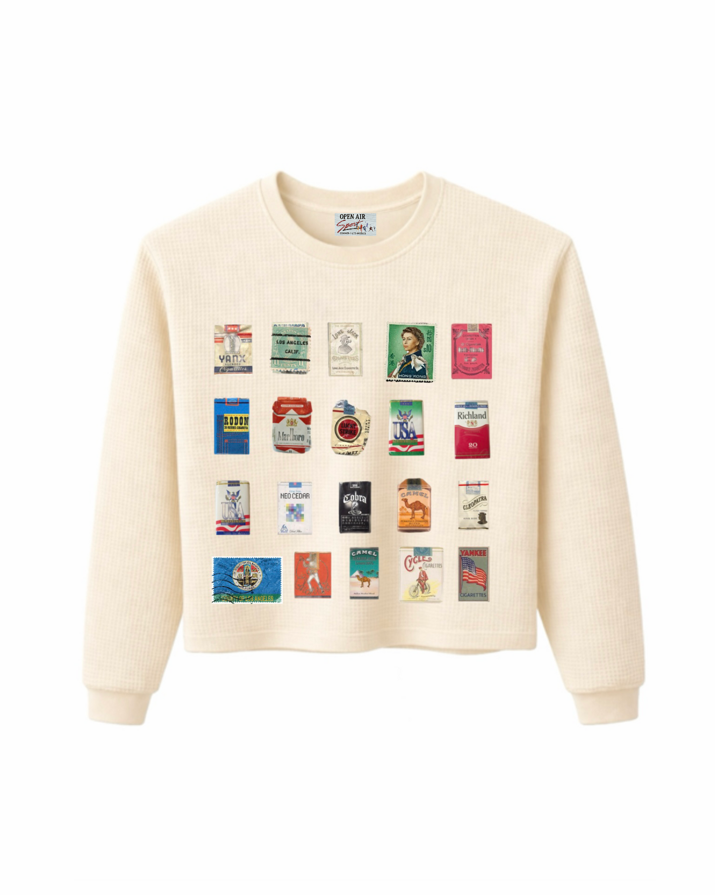 STAMPS & PACKS WAFFLE KNIT [BOXY]